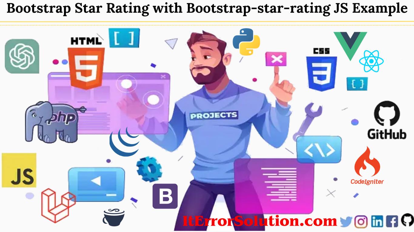 Bootstrap Star Rating with Bootstrap-star-rating JS Example