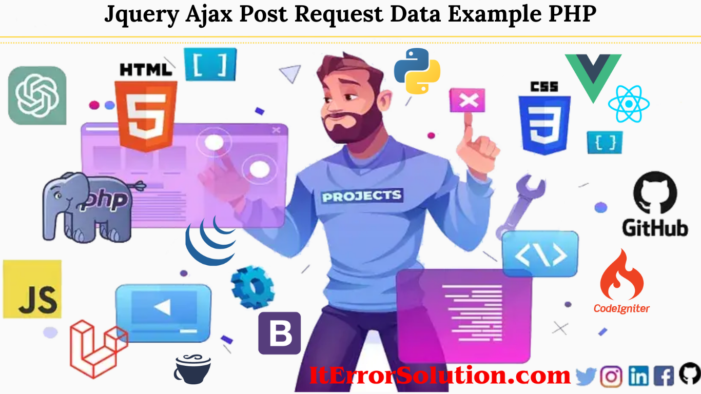 Jquery Ajax Post Request Data Example PHP