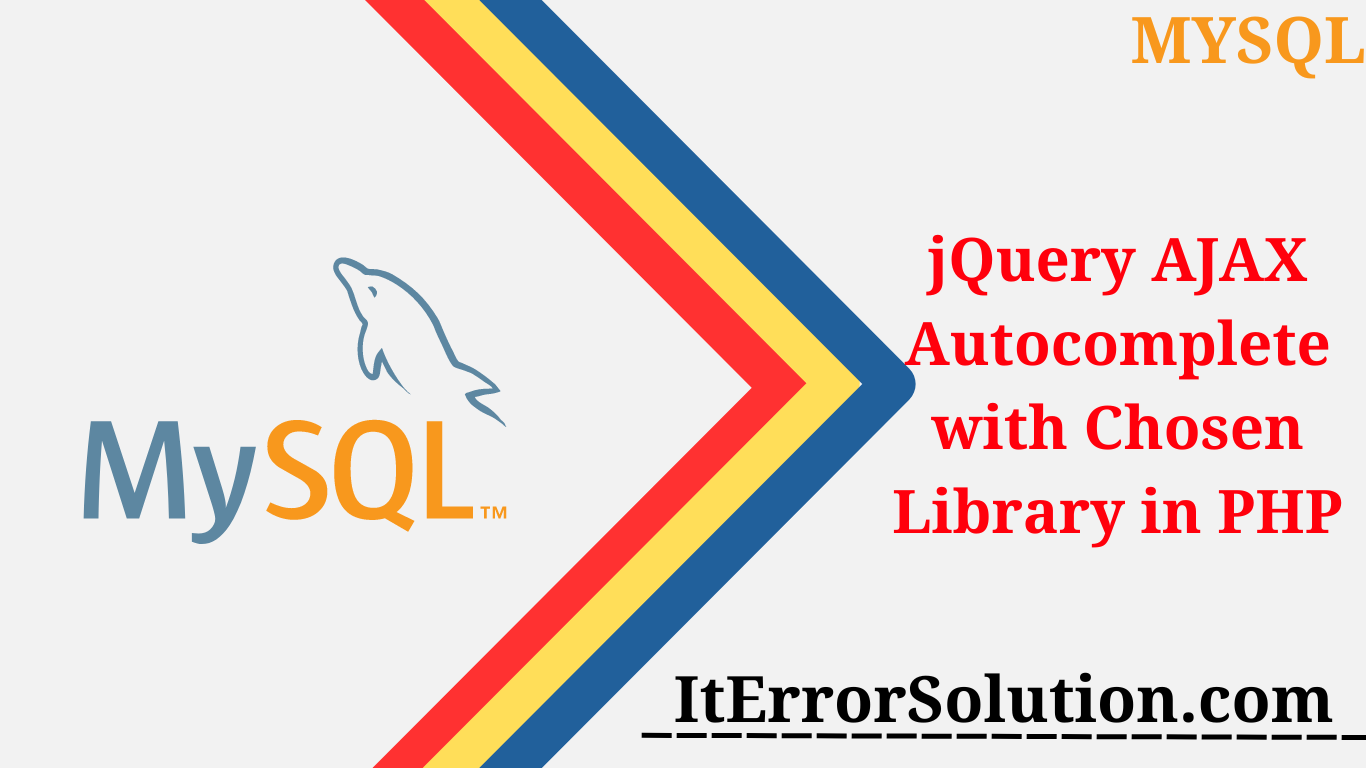 jQuery AJAX Autocomplete with Chosen Library in PHP