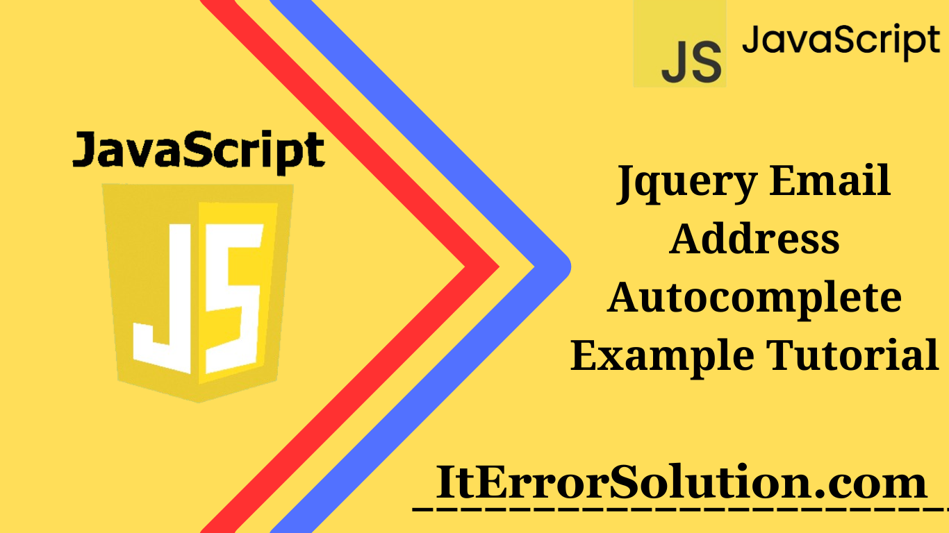 Jquery Email Address Autocomplete Example Tutorial